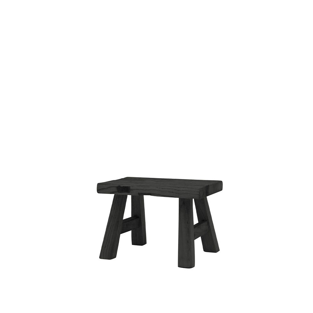 parq footstool black (rectangle)