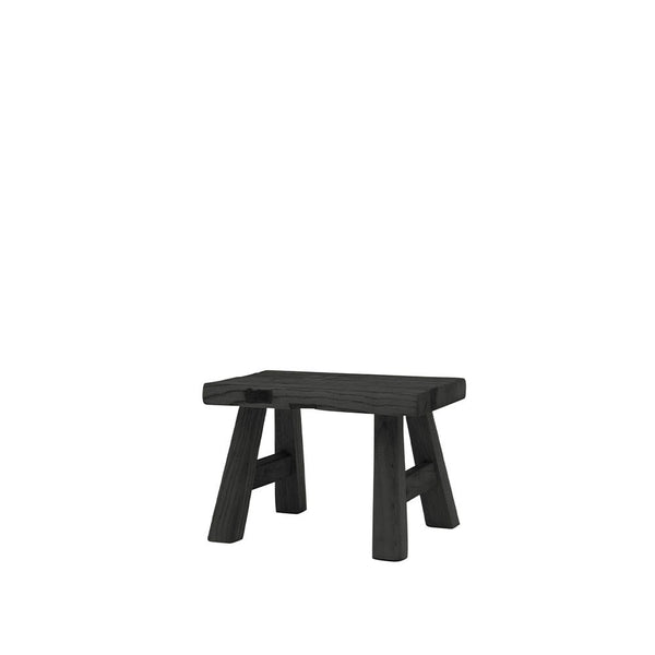 parq footstool black (rectangle)