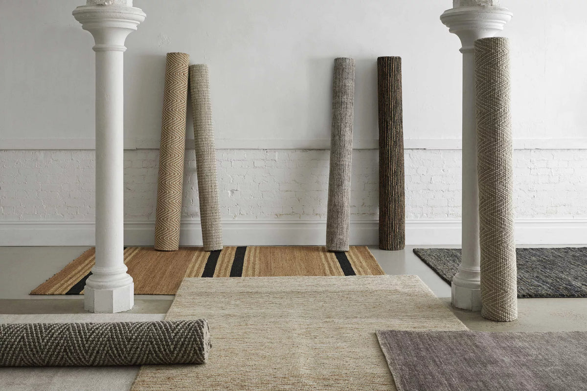 my syracuse jute rug - mirrored stripe 2000 x 3000 – Kintra NZ
