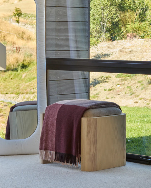 my brookside throw - beetroot