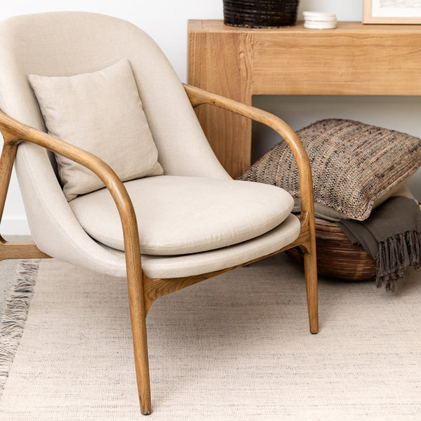 lulu's linen chair - oatmeal