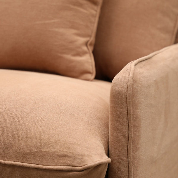 nook sofa - brick (three seater)