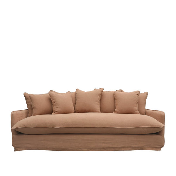 nook sofa - brick (three seater)