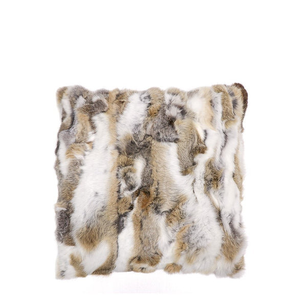 cambridge cushion - patched natural large