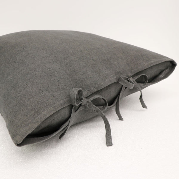 toula tie cushion - charcoal