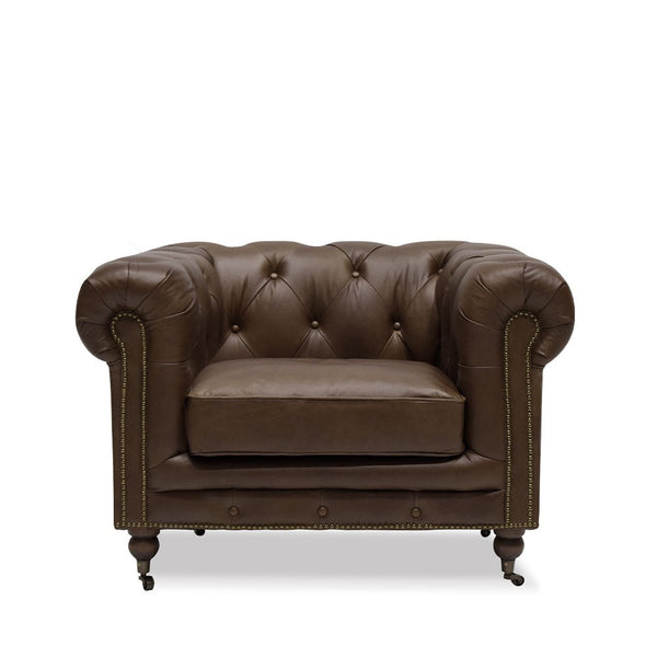 the regal armchair - chocolate